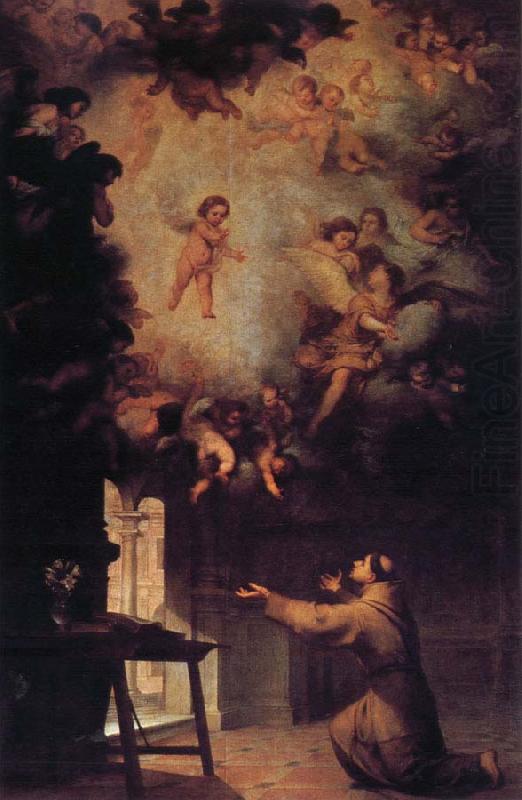 Bartolome Esteban Murillo Vision of St.Anthony of Padua china oil painting image